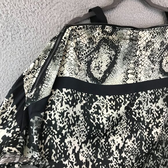 New Lola & Sophie Womens Snakeskin Print Blouse With Zipper Details S - Picture 3 of 16
